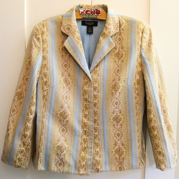 Peck & Peck Jackets & Blazers - Beautiful Peck & Peck Collection Brocade Embroidered Cottage Core Blazer